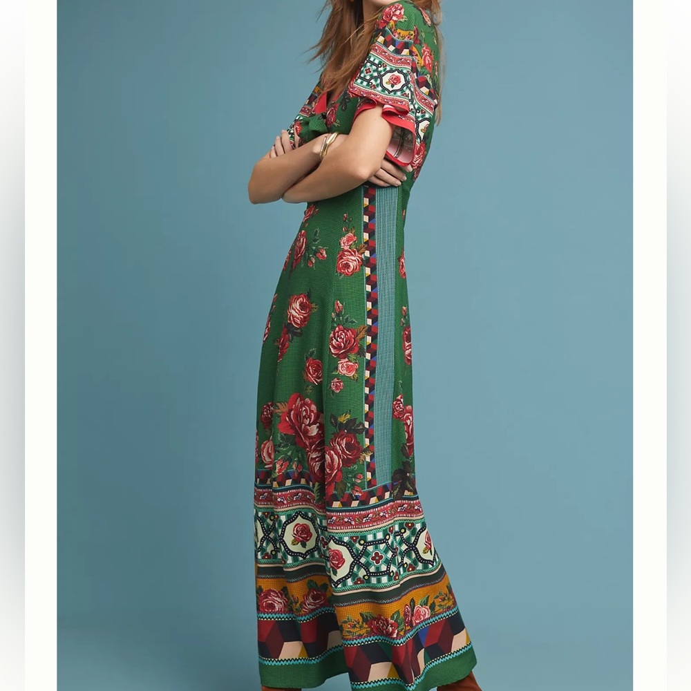 Farm Rio XS petite bolero maxi dress w/one noted flaw in the back. Priced 2 sell - Picture 15 of 15